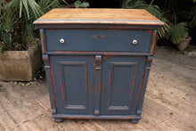 💕 Beautiful Old 19thC Pine/ Blue Painted Cupboard/ Dresser Base/ Sideboard 💕
