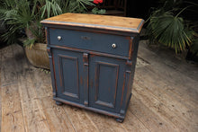 💕 Beautiful Old 19thC Pine/ Blue Painted Cupboard/ Dresser Base/ Sideboard 💕