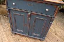 💕 Beautiful Old 19thC Pine/ Blue Painted Cupboard/ Dresser Base/ Sideboard 💕