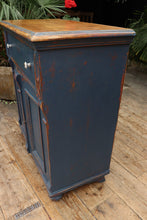 💕 Beautiful Old 19thC Pine/ Blue Painted Cupboard/ Dresser Base/ Sideboard 💕