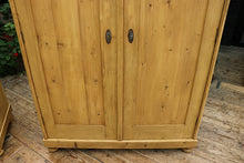 🥰 PAIR! Old Pine Double Knock Down/ Sectional 'Combination' Wardrobes. Will Split!😍