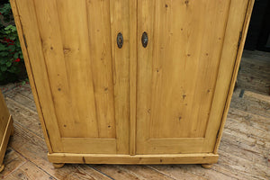 🥰 PAIR! Old Pine Double Knock Down/ Sectional 'Combination' Wardrobes. Will Split!😍