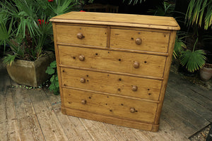 💖 Superb! Quality! BIG! Old Victorian Pine Chest Of Drawers/ Sideboard 💖