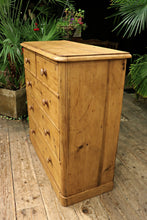 💖 Superb! Quality! BIG! Old Victorian Pine Chest Of Drawers/ Sideboard 💖