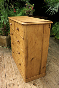 💖 Superb! Quality! BIG! Old Victorian Pine Chest Of Drawers/ Sideboard 💖