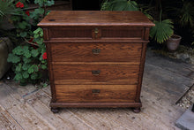 ❤️ Quality! Chunky Old Oak/ Pine Chest 4 Drawers/ Sideboard/ TV Stand ❤️