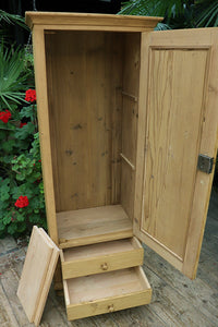 😍 Lovely! Old Pine Cupboard/ Drawers - Linen / Larder/ Home Office/ Bathroom 😍