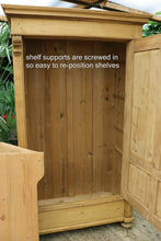 💖 Big!!! Old Victorian Shelved Pine Cupboard-Linen/ Larder/ Food/ Wardrobe 💖