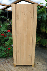 😍 Fab! Old Pine Tall Cupboard/ Linen/ Larder/ Food/ Housekeepers/ Wardrobe 😍