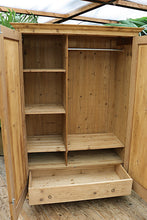 😍 Old Pine Double Knock Down Combination/ Compactum Wardrobe/ Cupboard 😍