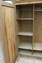 😍 Old Pine Double Knock Down Combination/ Compactum Wardrobe/ Cupboard 😍