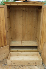 😍 Old Pine Double Knock Down Combination/ Compactum Wardrobe/ Cupboard 😍