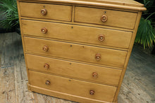 🤩 WOW! Huge! Quality! Old Victorian Pine Chest of 6 Drawers/ Sideboard 🤩