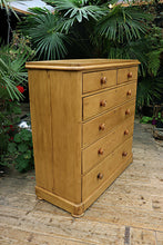 🤩 WOW! Huge! Quality! Old Victorian Pine Chest of 6 Drawers/ Sideboard 🤩