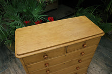 🤩 WOW! Huge! Quality! Old Victorian Pine Chest of 6 Drawers/ Sideboard 🤩