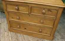 🥰 Fab Old Victorian Pine Chest of Four Drawers/ Sideboard 🥰