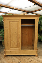 💖 BIG! Quality Old Victorian Pine Double Rail Option Knock Down Wardrobe 💖