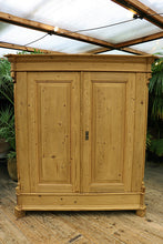 💖 BIG! Quality Old Victorian Pine Double Rail Option Knock Down Wardrobe 💖