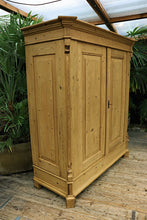 💖 BIG! Quality Old Victorian Pine Double Rail Option Knock Down Wardrobe 💖