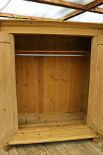 💖 BIG! Quality Old Victorian Pine Double Rail Option Knock Down Wardrobe 💖