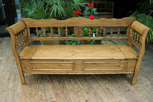 ❤️ Gorgeous! Old Antique Style Pine/ Hungarian Box Bench Seat/ Pew ❤️