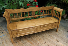 ❤️ Gorgeous! Old Antique Style Pine/ Hungarian Box Bench Seat/ Pew ❤️
