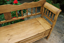 ❤️ Gorgeous! Old Antique Style Pine/ Hungarian Box Bench Seat/ Pew ❤️