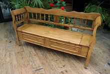 ❤️ Gorgeous! Old Antique Style Pine/ Hungarian Box Bench Seat/ Pew ❤️