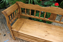 ❤️ Gorgeous! Old Antique Style Pine/ Hungarian Box Bench Seat/ Pew ❤️