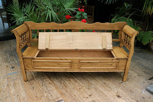❤️ Gorgeous! Old Antique Style Pine/ Hungarian Box Bench Seat/ Pew ❤️