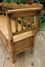 ❤️ Gorgeous! Old Antique Style Pine/ Hungarian Box Bench Seat/ Pew ❤️