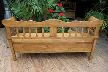 ❤️ Gorgeous! Old Antique Style Pine/ Hungarian Box Bench Seat/ Pew ❤️