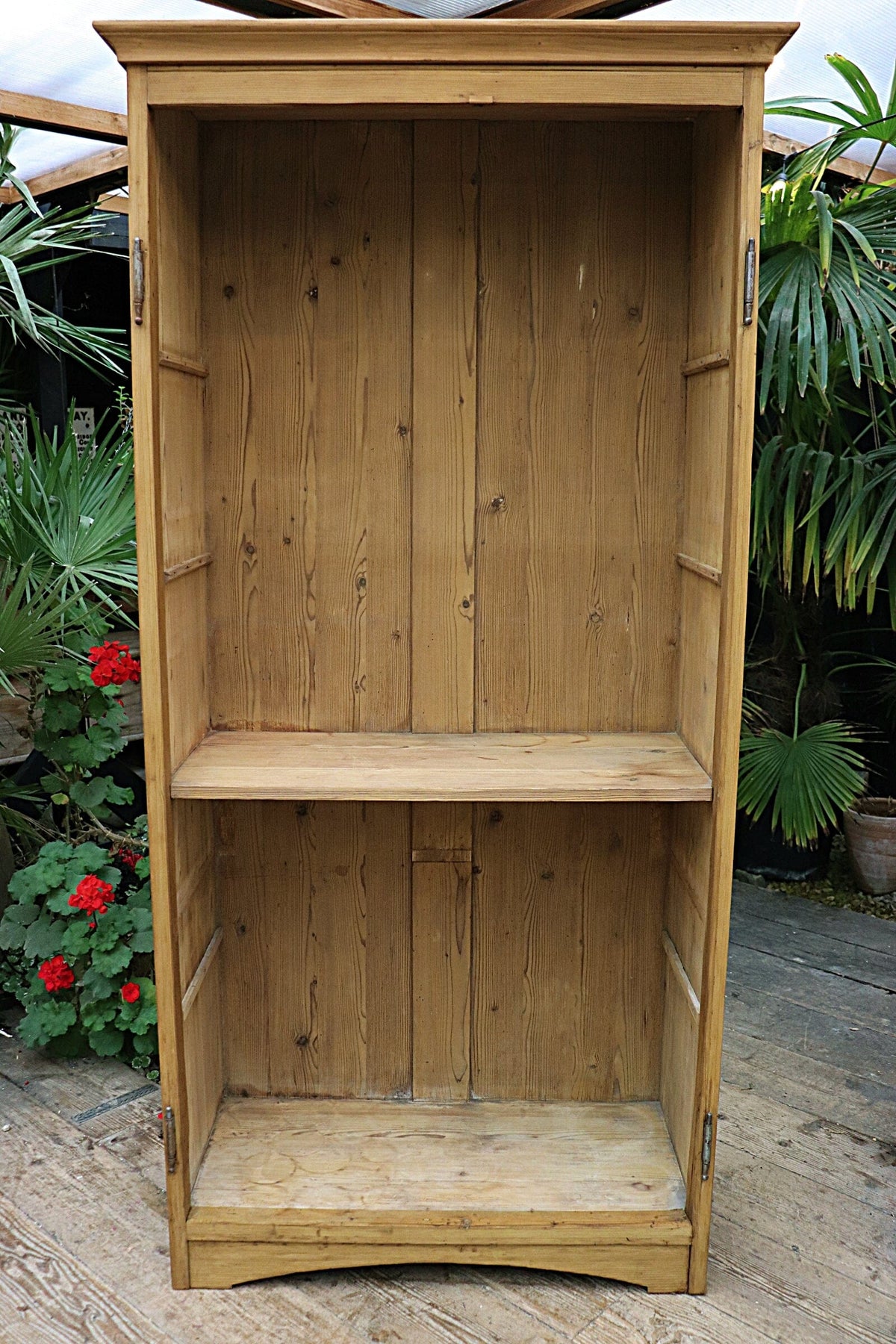 😍 Extra Tall! Shallow! Old Pine Cupboard-Linen/ Food/ Larder/ Housekeepers 😍