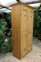 😍 Extra Tall! Shallow! Old Pine Cupboard-Linen/ Food/ Larder/ Housekeepers 😍