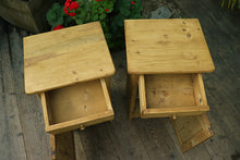 ❤️ WOW! Original Pair Old Pine Bedside Cabinets/ Cupboards/ Lamp Tables ❤️