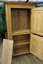 🤩 Gorgeous Old Pine 2 'Housekeepers' Kitchen Cupboard - Linen/ Larder/ Home Office 🤩