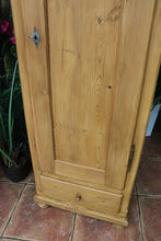 💕 Very Old! Pine Tall Slim Cupboard-Linen/Larder/Housekeeping/Wardrobe 💕