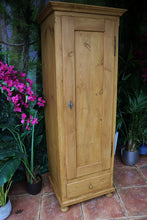 💕 Very Old! Pine Tall Slim Cupboard-Linen/Larder/Housekeeping/Wardrobe 💕