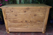 🥰 BIG! Old 19th C Pine Chest Drawers/ Sideboard/ Kitchen/ TV Stand 🥰