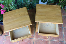 💛 Superb! Original Pair Old Pine Bedside Cabinets/Cupboards/Lamp Tables 💛