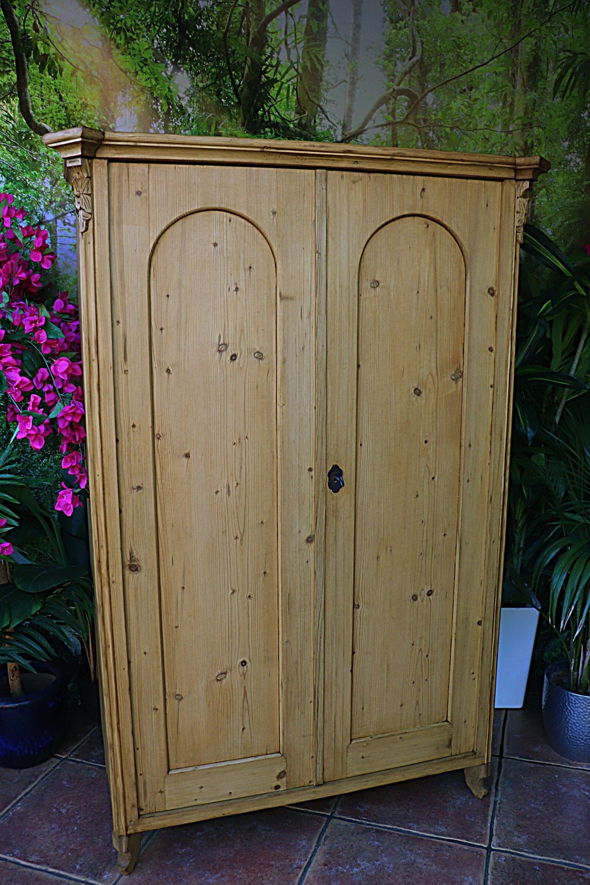 🤩 Lovely! Old Pine Wardrobe/ 'Housekeepers' Cupboard-Linen/ Larder/ Food 🤩