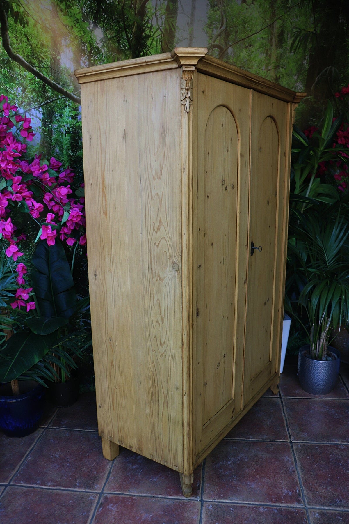 🤩 Lovely! Old Pine Wardrobe/ 'Housekeepers' Cupboard-Linen/ Larder/ Food 🤩