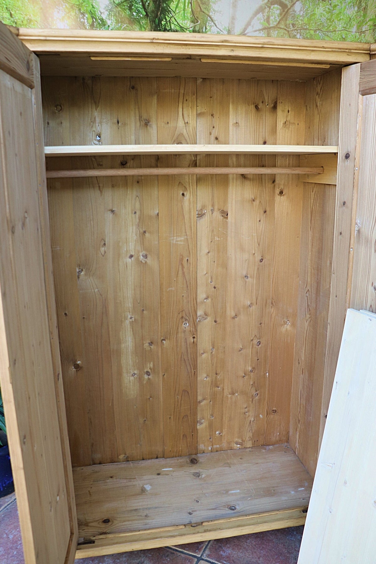 🤩 Lovely! Old Pine Wardrobe/ 'Housekeepers' Cupboard-Linen/ Larder/ Food 🤩
