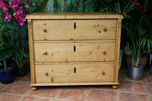 💖 HUGE!! Old Victorian Pine Chest Drawers/ Sideboard/ Kitchen/ TV Stand 💖