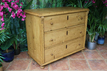 💖 HUGE!! Old Victorian Pine Chest Drawers/ Sideboard/ Kitchen/ TV Stand 💖