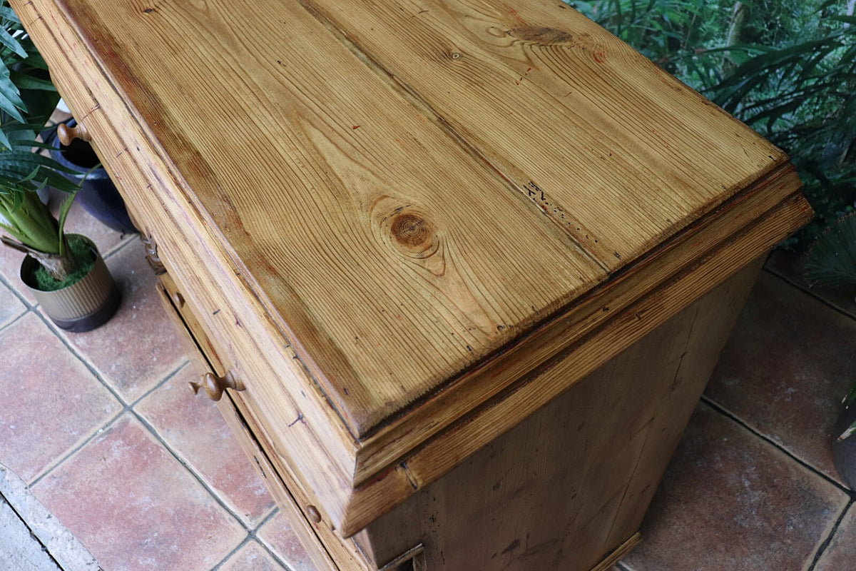 🤩 OMG! Quality! Very Unusual Victorian Old Pine Chest Drawers/ Sideboard 🤩