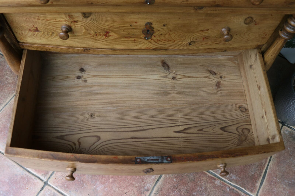 🤩 OMG! Quality! Very Unusual Victorian Old Pine Chest Drawers/ Sideboard 🤩