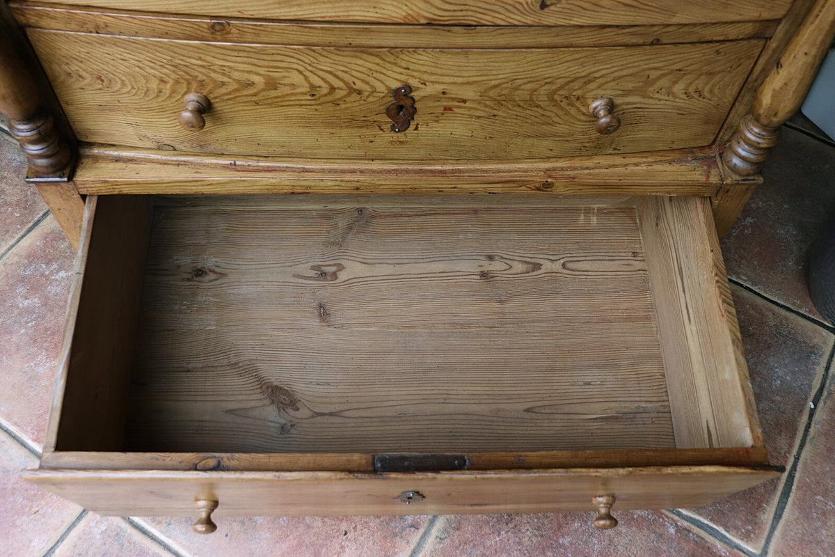 🤩 OMG! Quality! Very Unusual Victorian Old Pine Chest Drawers/ Sideboard 🤩