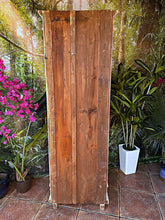 ❤️ Superb! Old Pine/ White Painted Glazed Tall & Slim Display Cupboard/ Cabinet ❤️