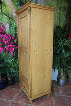 😍 Very Old! Pine Tall Slim Cupboard-Linen/ Larder/ Housekeeping/ Wardrobe 😍